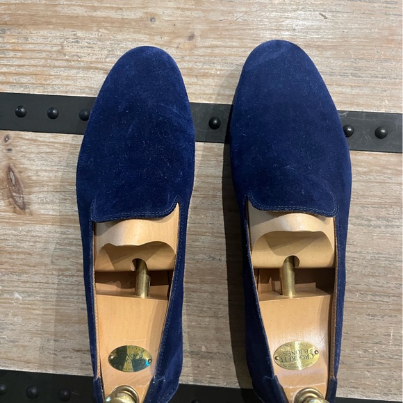 Ralph Lauren Blue Suede Loafers - Picture 2 of 8